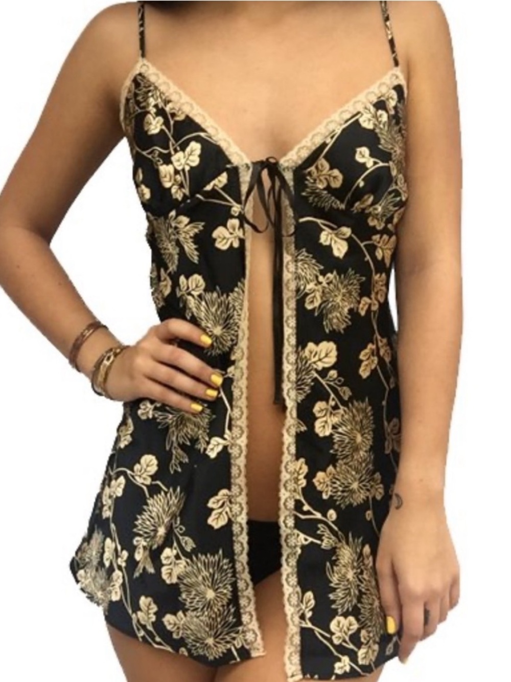 Victoria’s Secret Vintage Babydoll Tie Front Slip